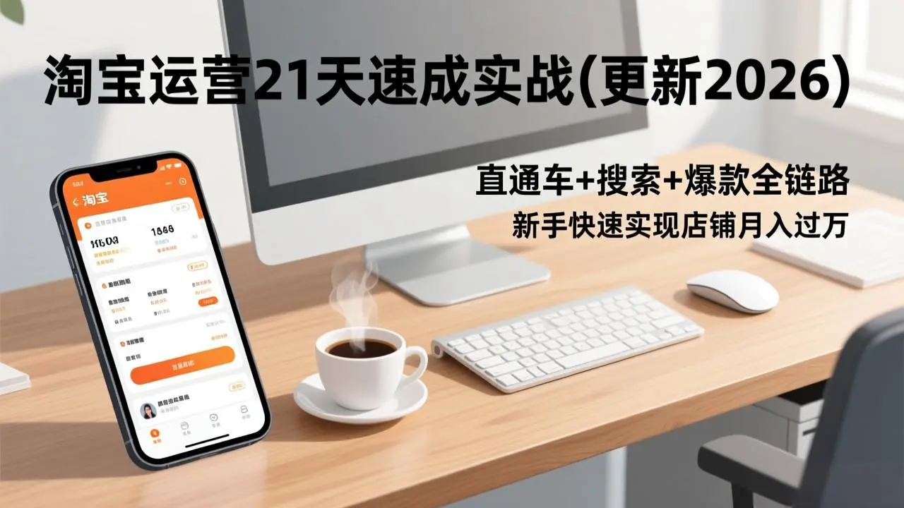 淘宝运营21天速成实战(更新3月-知峰研习社