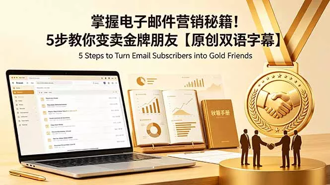 掌握电子邮件营销秘籍!5步教你变卖金牌朋友【原创双语字幕】-知峰社