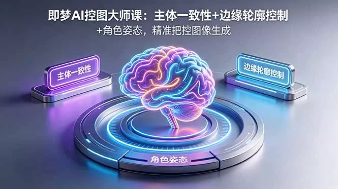 即梦AI控图大师课:主体一致性+边缘轮廓控制+角色姿态,精准把控图像生成-知峰社