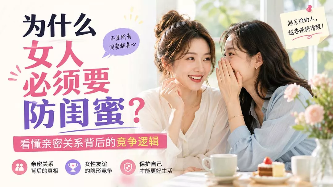 付费文章:为什么女人必须要防闺蜜?看懂亲密关系背后的竞争逻辑-知峰社